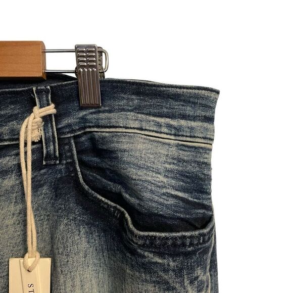 Syndicate LA Tidal Tailored Denim Slim Tapered Jeans Size 34 NWT - Picture 2 of 6